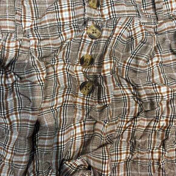 American Eagle Women’s Plaid Pants – Size M – Button Front - Picture 3 of 7